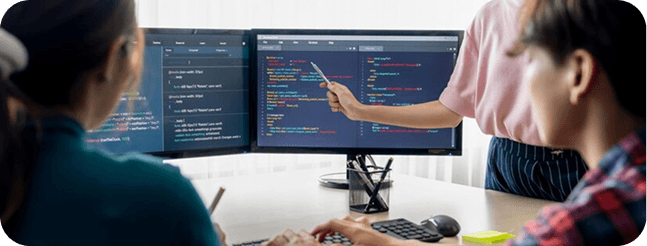 Developers working